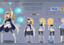 draw custom character, anthro ref sheet anime ref sheet vtuber ref sheet